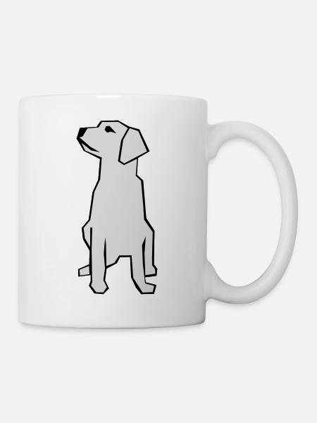 Hund - Tasse - Weiß