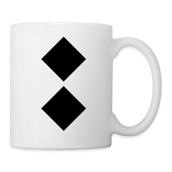 Oberleutnant Dienstgrad - Tasse - Weiß - Rechts