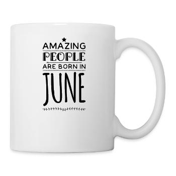 Anniversaire AMAZING Les gens sont nés en juin - Mug blanc - blanc - Droite