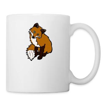 renard - Mug blanc - blanc - Droite