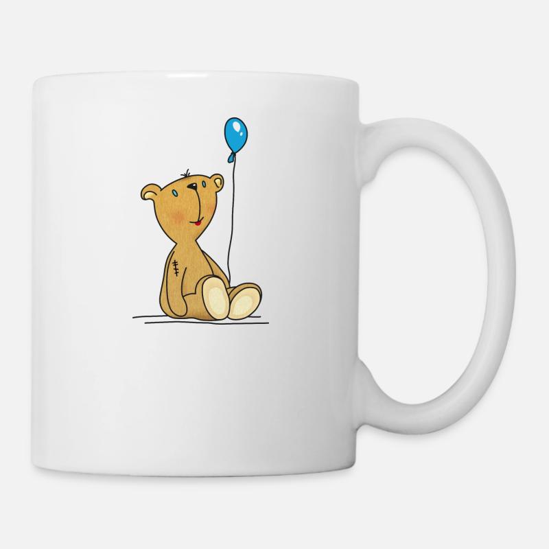 Teddybär Luftballon Kuscheltier Kinderspielzeug - Tasse - Weiß
