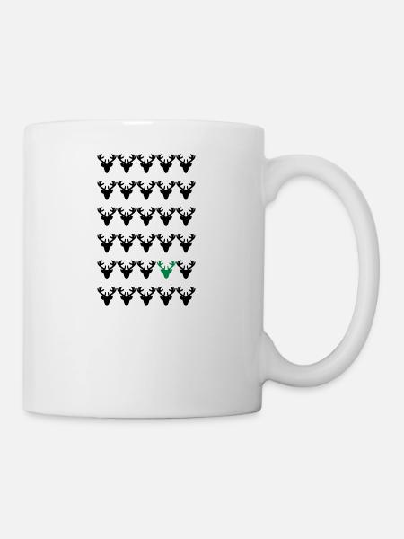 be different - Trachten Weihnachten Motiv Hirsch - Tasse - Weiß