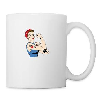 La vie de maman - Mug blanc - blanc - Droite