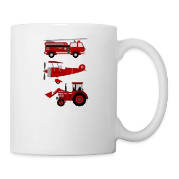 Fahrzeuge - Tasse - Weiß - Rechts