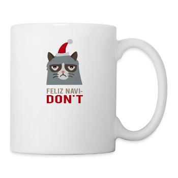 Feliz Navi DON'T / Weihnachtslied - Tasse - Weiß - Rechts