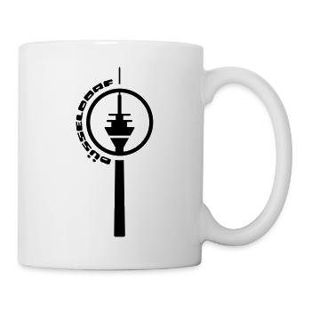 Dusseldorf tv tower circle - Mug - white - Right