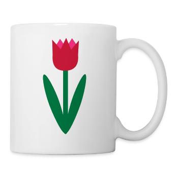 Tulip Plant Drawing Flower Gift Idea Flowers - Mug - white - Right