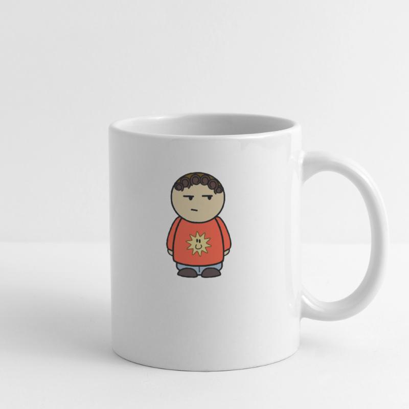 Verdächtigte Comic Figur - Geschenkidee Tasse