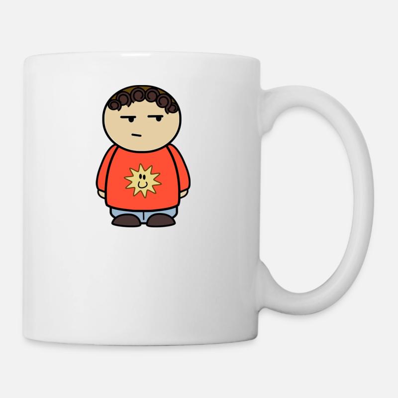 Verdächtigte Comic Figur - Geschenkidee - Tasse - Weiß