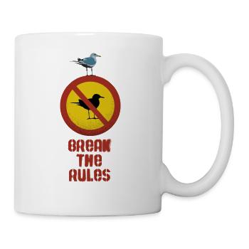 BREAK THE RULES - Mug - white - Right