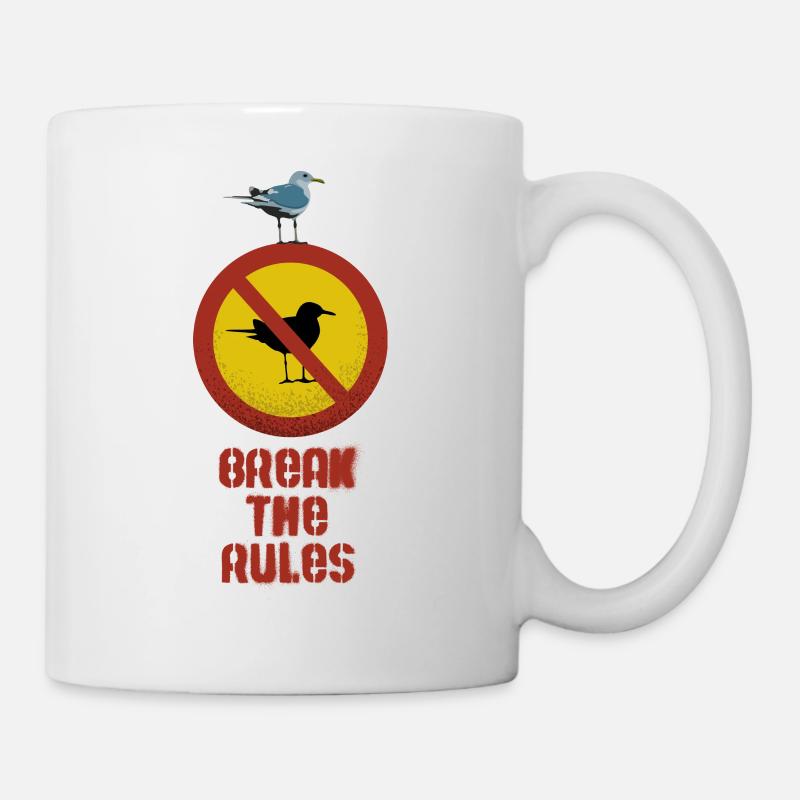 BREAK THE RULES - Mug - white