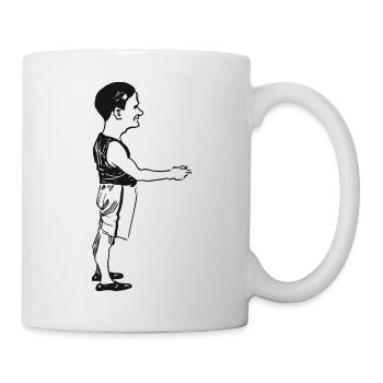mann-sport-hand-01.png - Tasse - Weiß - Rechts