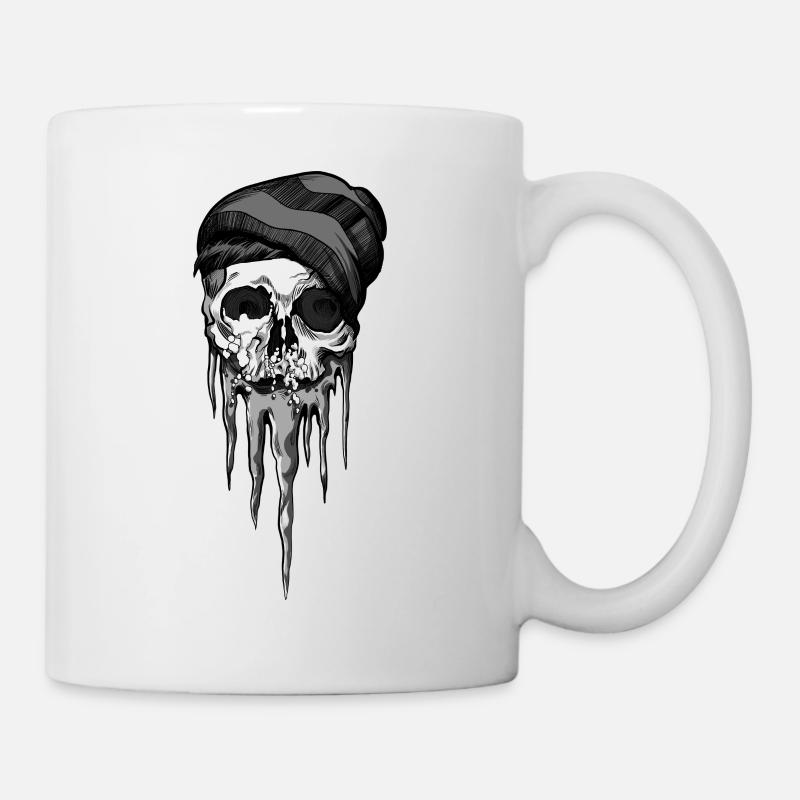 Frozen Skull - Tasse - Weiß