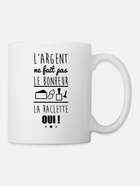 Argent Bonheur Raclette - Mug blanc - blanc