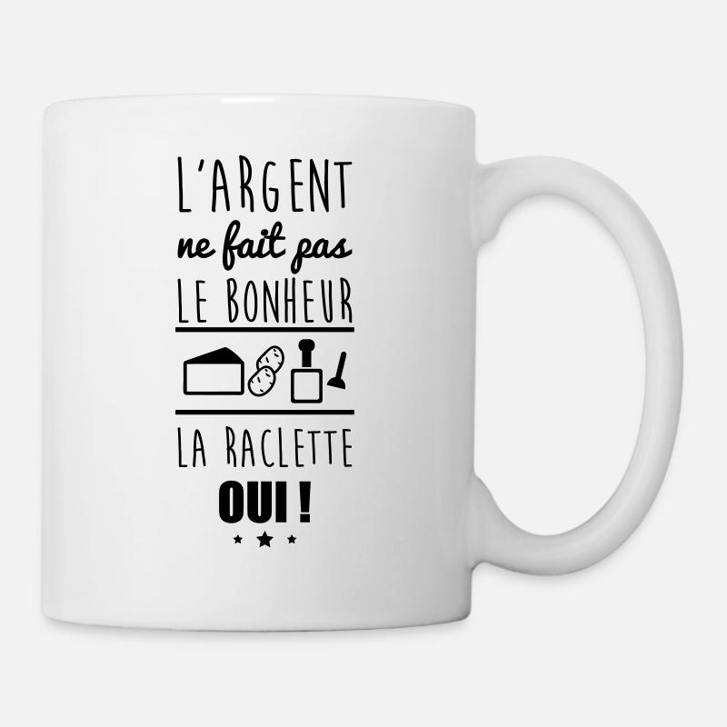Argent Bonheur Raclette - Mug blanc - blanc