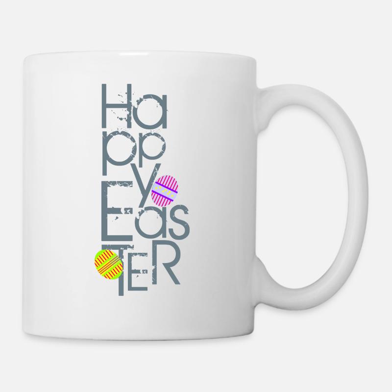Frohe Ostern - Tasse - Weiß
