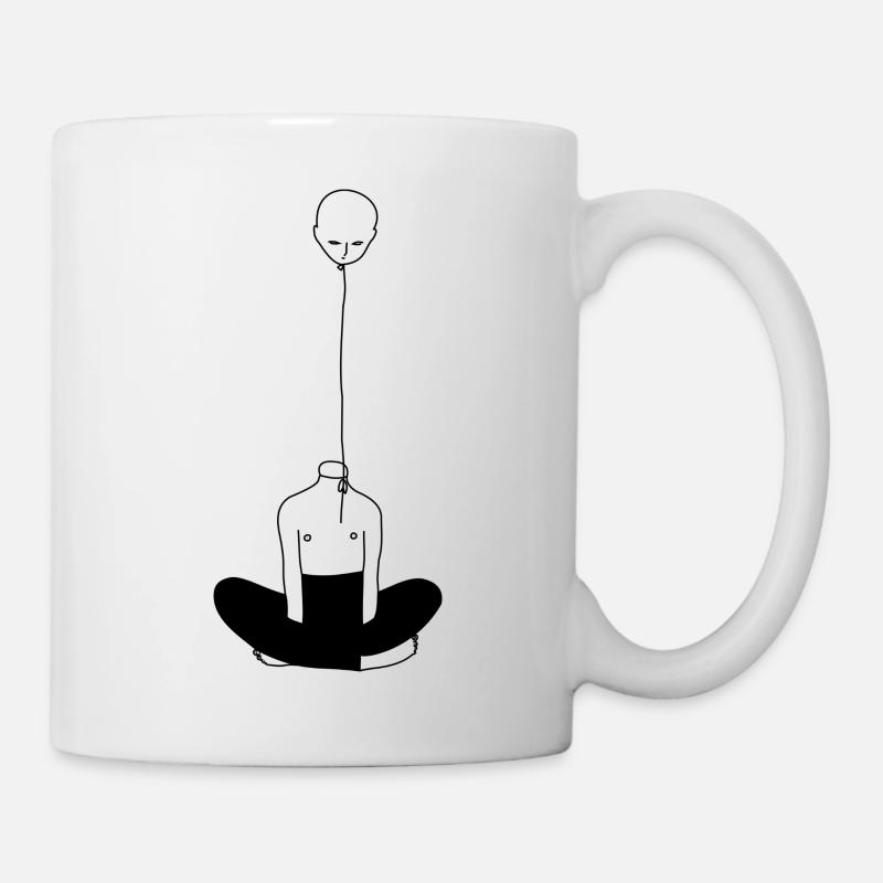 Head - balloon - Mug - white