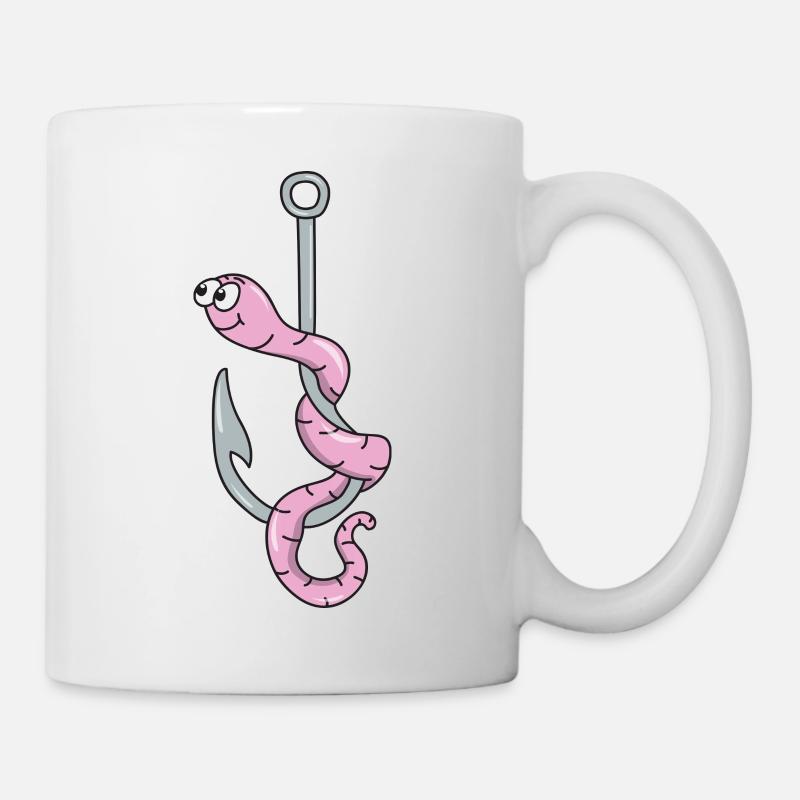 Crochets de ver de terre - Mug blanc - blanc
