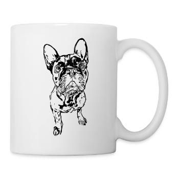 Bouledogue français - Mug blanc - blanc - Droite