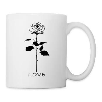 Amour amour Rose - Mug blanc - blanc - Droite