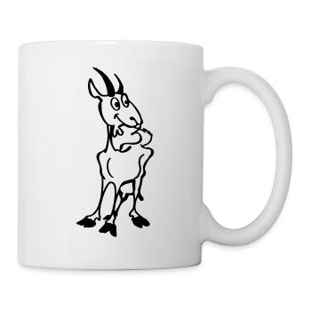 Ziegen Kitz - Tasse - Weiß - Rechts