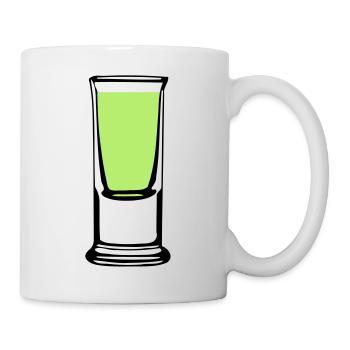 Schnapsglas - Tasse - Weiß - Rechts