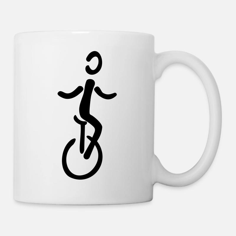 Einrad - Tasse - Weiß