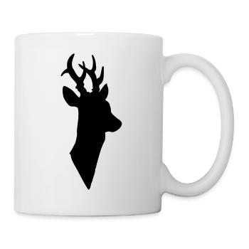 Deer head - Mug - white - Right