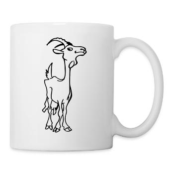 Ziegen Kitz - Tasse - Weiß - Rechts