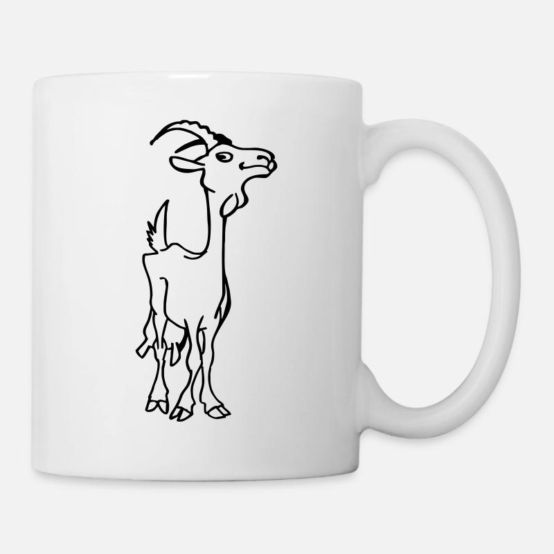 Chèvre - Mug blanc - blanc