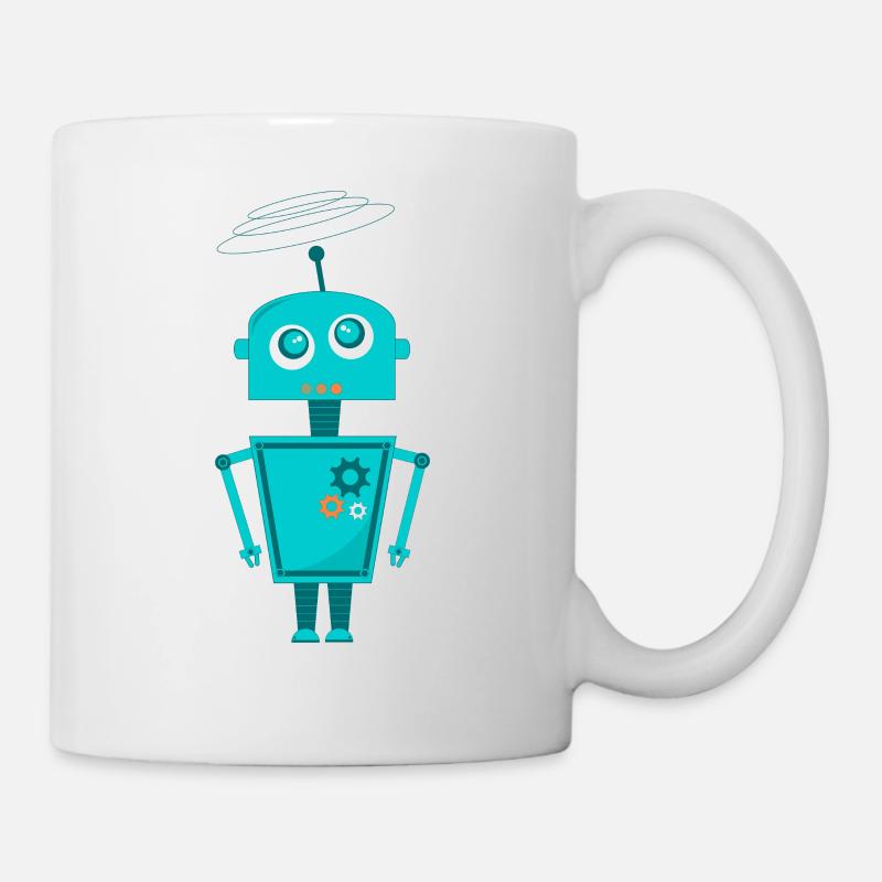 Roboter - Tasse - Weiß