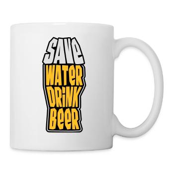 Save Water Drink Beer - Mug - white - Right
