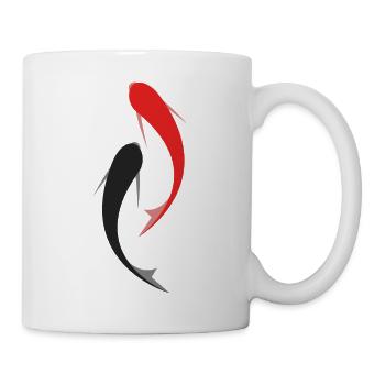 Japanischer Koi - Tasse - Weiß - Rechts