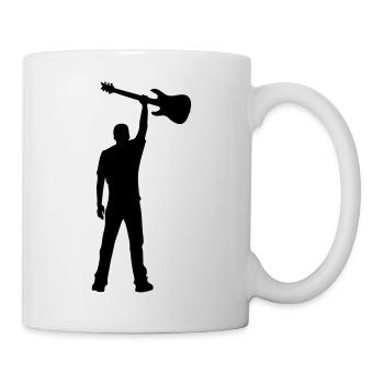 guitar power - Tasse - Weiß - Rechts