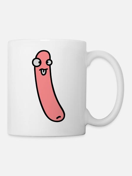 Funny Sausage - Mug - white
