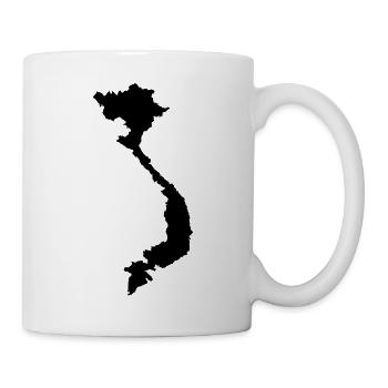 Carte du Vietnam - Mug blanc - blanc - Droite