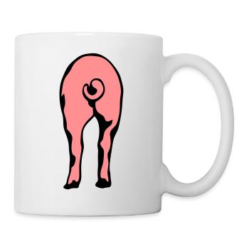 pig pig ass ass 8 - Mug - white - Right