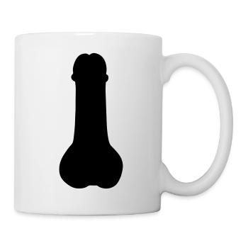Schwanz - Tasse - Weiß - Rechts