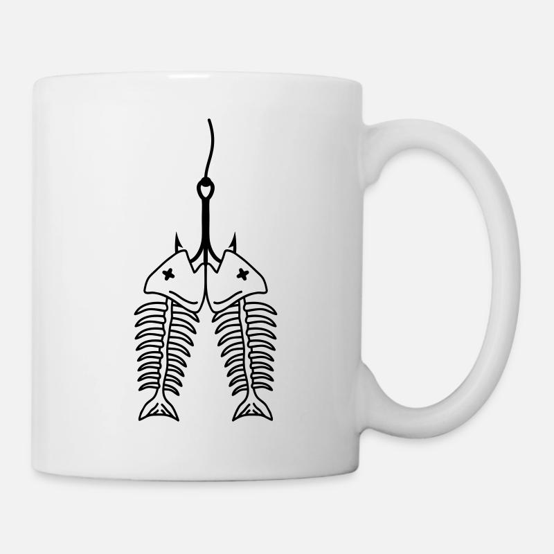 Fishing Logo - Mug blanc - blanc