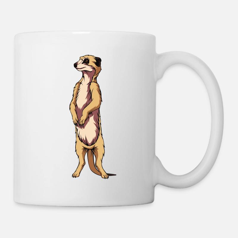 Erdmännchen - Tasse - Weiß