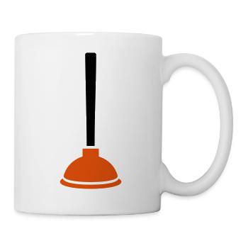 Klempner - Tasse - Weiß - Rechts