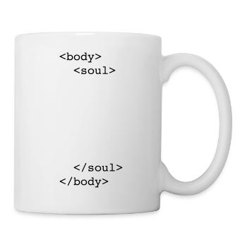 html body & soul - Tasse - Weiß - Rechts