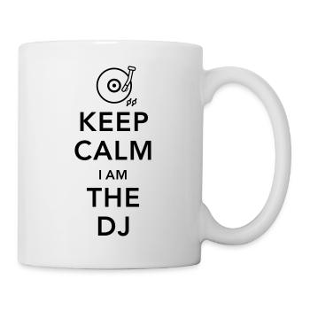 keep calm i am deejay dj - Tasse - Weiß - Rechts