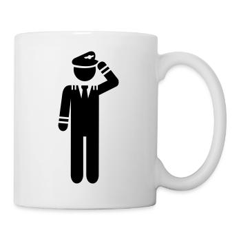 Pilote - Mug blanc - blanc - Droite