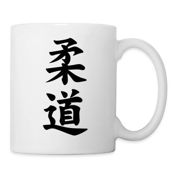 Judo Kanji "Flexible Way" japanischer Sport - Tasse - Weiß - Rechts