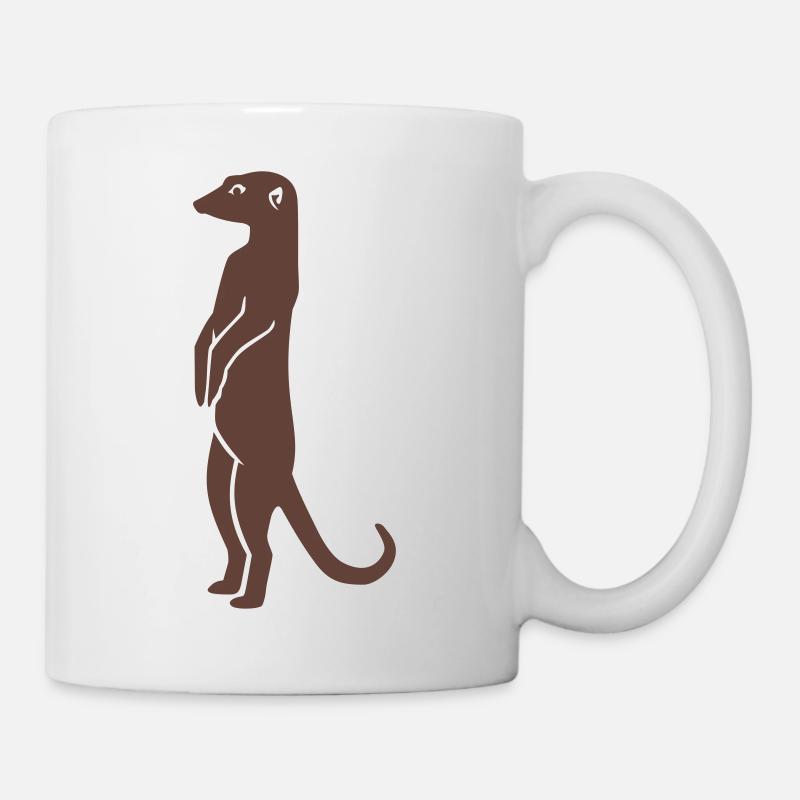 Erdmännchen - Tasse - Weiß