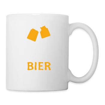Don't Worry Bier Happy - Tasse - Weiß - Rechts