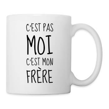 Bébé - Naissance - Enfant - Frère - Soeur - Humour - Mug blanc - blanc - Droite