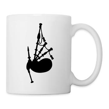 Dudelsack - Tasse - Weiß - Rechts