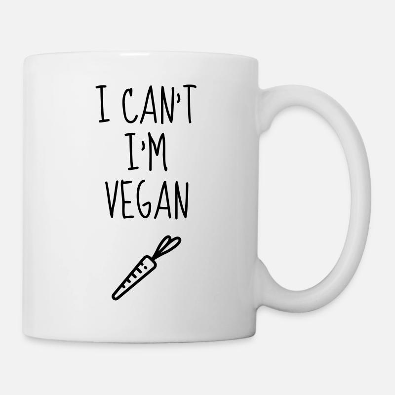 Vegetarier / Vegetarismus / Vegan / Vegetarierin - Tasse - Weiß